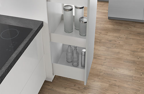 Lineabox - Pull-out column unit and pull-out high storage units