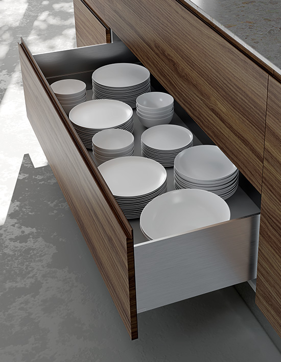 A cutting-edge generation of high-performance, full extension undermount slides.