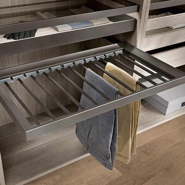 Pull out trouser rail semi solid interior  Bedrooms  Wardrobes By  Wiemann Uk
